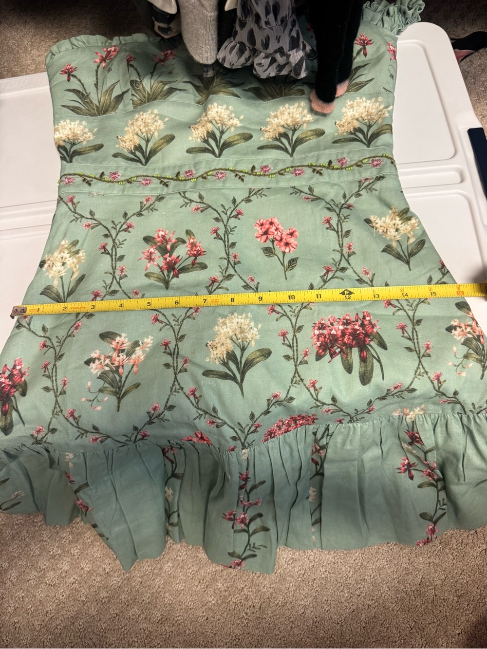 Agua by Agua Bendita Mint Green Floral Mini Dress - Picture 15 of 16